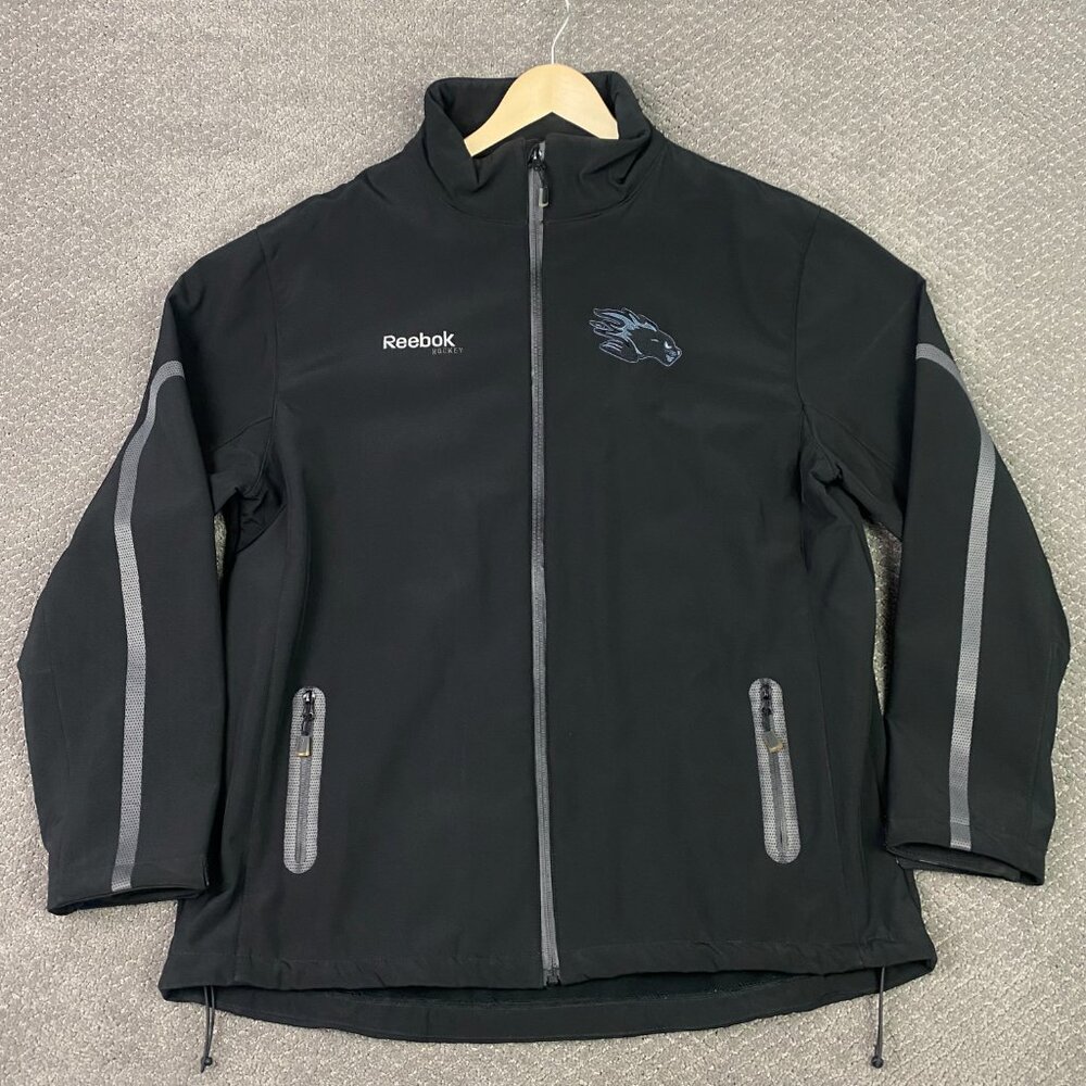 Saint John Sea Dogs Jacket Men's XXL Black Reebok Softshell QMJHL LHJMQ